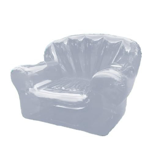 XHHBS Aufblasbarer Sessel, aufblasbare Sofas, transparentes PVC-Einzelsofa for drinnen und draußen, aufblasbare Couch for Wohnzimmer, Schlafzimmer, Balkon, Reiseparty(Clear) von XHHBS