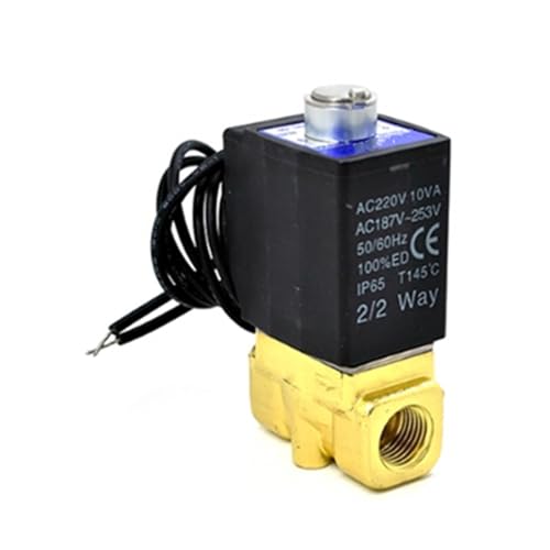 Fluid Control Valve 2KW Series 2KW050 2KW050-10 2KW050-15 Direct-acting And Normally Opened 3/8" 1/2" Terminal Type(2KW030-08-I(Grommet),DC12V (-F)) von XHKUJJFZB