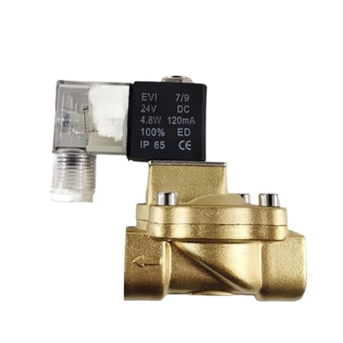 Fluid Control Valve 2V Series 2V130 2V250 2V130-10 3/8" 2V130-15 1/2" 2V250-20 3/4" 2V250-25 1" Terminal/Grommet Type(2V130-15-I (Grommet),AC24V (-E)) von XHKUJJFZB