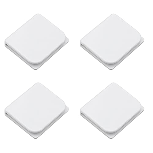 XHNFCU 4 Stück Duschvorhang Clips Selbstklebende Dusch-Spritz-Clips Winddichter Anti-Splash-Vorhang-Stopp-Clip Duschschutz, zum Halten von Duschvorhang und Vorhang von XHNFCU
