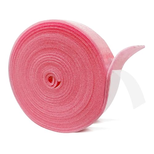 Randdämmstreifen Selbstklebend, 50mm X 5mm X 10m Randdämmung Randstreifen Haltbares Dämmstreifen für Abdichtung FußBodenheizung Ausgleichsmasse (Rosa) von XHNKEG