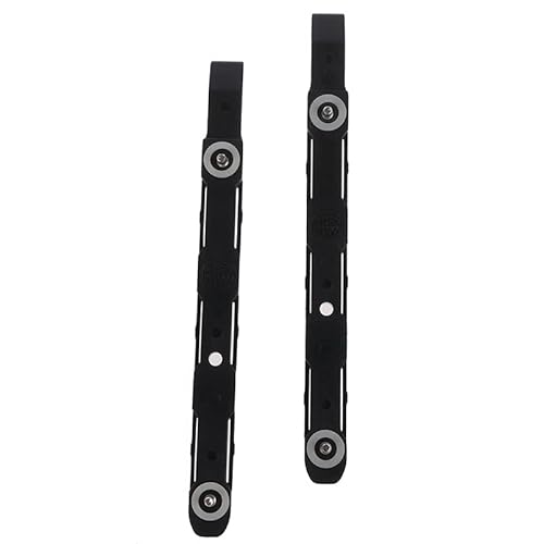 XHSESA Kunststoffschienen, 8,9 cm (3,5 Zoll), Schwarz, 2 Stück von XHSESA