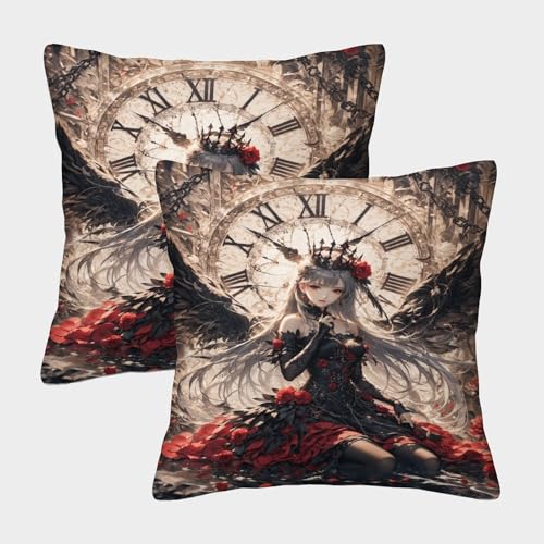 XHSMSHWY Anime Girl Kissen Bezug 2er Set Sternry Sky Girl Kissenbezüge Sofakissen Für Sofa Couch Wohnzimmer Schlafzimmer Büro Home Decor 45x45cm XHSMSHWY Anime Girl Kissen Bezug 2er Set Sternry Sky Girl Kissenbezüge Sofakissen Für Sofa Couch Wohnzimmer Schlafzimmer Büro Home Decor 45x45cm von XHSMSHWY