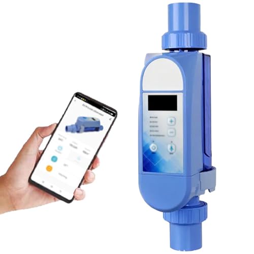 Salzwasser-Elektrolysierungssystem, automatischer Salzelektrolyseurgenerator, intelligentes Digitalpanel, App-Fernbedienung, für Spa-Pool (4 g/h) von XHSMYXGS