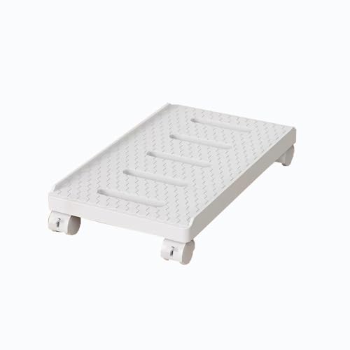 Praktisch CPU-Ständer unter dem Schreibtisch, mobiler Wagenhalter mit feststellbaren Lenkrollen, PC-Ständer for den Boden, CPU-Ständer, Heimbüro, Höhenerhöhungsregal Innenministerium(Weiß) von XHURWDZ643KM