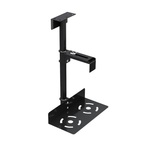 Praktisch PC-Gehäusehalterung unter dem Schreibtisch, PC-Wandhalterung, verstellbare PC-Tower-Halterung Innenministerium(Schwarz) von XHURWDZ643KM