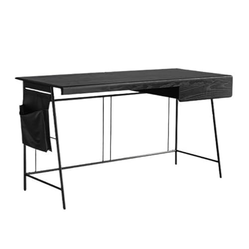 XHURWDZ643KM 47,2 Zoll schwarzer Laptop-PC-Schreibtisch mit Schubladen for kleine Schlafzimmer, moderner, einfacher Arbeitszimmer-Schreibtisch mit Seitentasche XHURWDZ643KM 47,2 Zoll schwarzer Laptop-PC-Schreibtisch mit Schubladen for kleine Schlafzimmer, moderner, einfacher Arbeitszimmer-Schreibtisch mit Seitentasche von XHURWDZ643KM