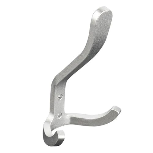 XHURWDZ643KM Eingang Wandmontierte Aluminiumhaken, schwerer Gepäckträger, Kleiderbügel, Tür, Kleidung, Mantel, Küche, Badezimmer, Hänge-Hardware-Organizer Kleiderhaken Wand(Silver) von XHURWDZ643KM