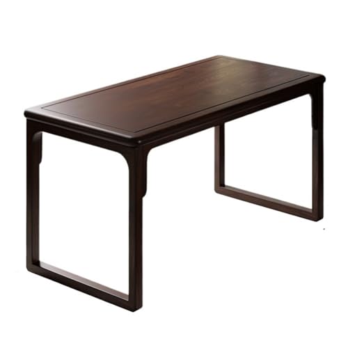 XHURWDZ643KM Massivholz-Schreibtisch im chinesischen Stil, Schreibtisch in der Farbe Schwarznuss for das Arbeitszimmer im Home Office(M) von XHURWDZ643KM