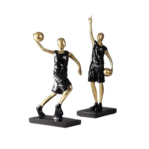 XHURWDZ643KM Statuen Wohndeko 2er-Pack handgefertigte Basketball-Figur aus Kunstharz, Moderne Mode-Dekorationen for Zuhause Skulptur XHURWDZ643KM Statuen Wohndeko 2er-Pack handgefertigte Basketball-Figur aus Kunstharz, Moderne Mode-Dekorationen for Zuhause Skulptur von XHURWDZ643KM