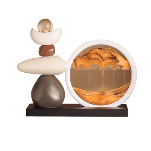 XHURWDZ643KM Statuen Wohndeko Dekoratives Büro, Arbeitszimmer, Wohnzimmer, Weinschrank, Fernsehschrank, Eingang, High-End-Geschäftsdekoration. Skulptur(Orange) von XHURWDZ643KM