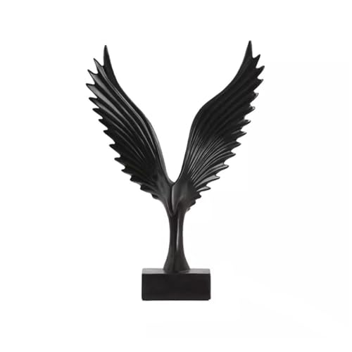 XHURWDZ643KM Statuen Wohndeko Einfache, Moderne, abstrakte Ornamente, Kunstharz, Kunsthandwerk, Wohnzimmer, Weinkühler, Bücherregal, weiche Dekorationen Skulptur(Schwarz) von XHURWDZ643KM