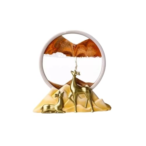XHURWDZ643KM Statuen Wohndeko Kreative Sanduhr-Ornamente, luxuriöse Heimdekorationen, Wohnzimmer, Büro, Weinregal, dekorative Ornamente Skulptur von XHURWDZ643KM