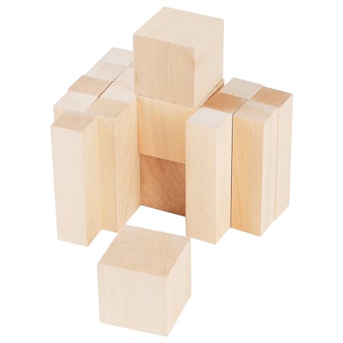 XHYASD 20 Stück Lindenholz Schnitzblöcke, Natürlich Lindenholz zum schnitzen, 16er 10x2.5x2.5cm und 4er 5x5x5cm, Schnitzholz für Anfänger und Kinder XHYASD 20 Stück Lindenholz Schnitzblöcke, Natürlich Lindenholz zum schnitzen, 16er 10x2.5x2.5cm und 4er 5x5x5cm, Schnitzholz für Anfänger und Kinder von XHYASD