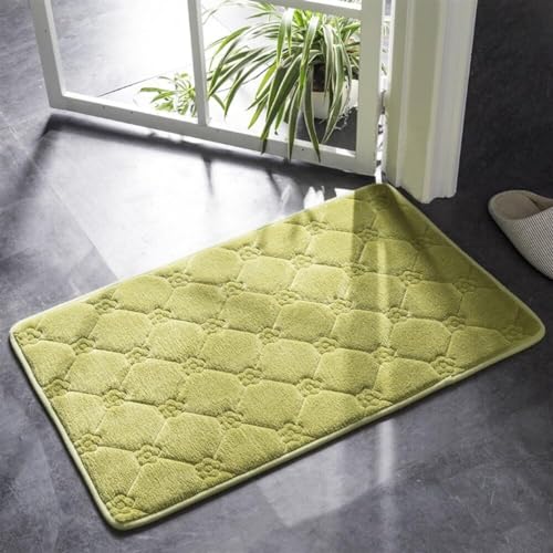 XHZMDWOU Fußmatte Innen Badezimmerteppiche, rutschfeste Badematte, Wasserabsorbierender Und Maschinenwaschbarer Badteppich Fußabtreter Für Eingang(L,40x60cm(15.7x23.6)) von XHZMDWOU