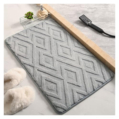 XHZMDWOU Fußmatte Innen rutschfeste Fußmatten Absorbieren Wasser Und Schmutz. Flache Schuhabstreifer-Fußmatten Fußabtreter Für Eingang(G,50x80cm) von XHZMDWOU