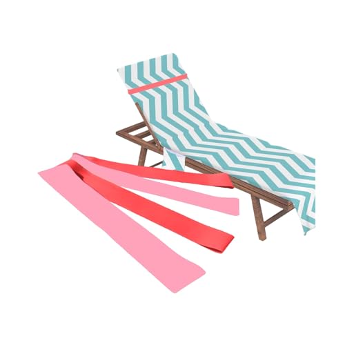 XIABYAYU Strandtuchhalter Clips, Handtuchbänder für Strandliegen, 4 Stück Elastischer Strandtuchhalter, Elastisch, Strandtuchhalter Handtuchbänder, Strandzubehör für Sommer Strand, Stuhl, Pool (Rosa) von XIABYAYU