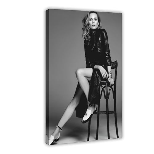 Diane Kruger Poster (2) Leinwandposter, Wandkunst, Dekordruck, Bild Gemälde für Wohnzimmer, Schlafzimmer, Dekoration, 50 x 75 cm von XIAGN