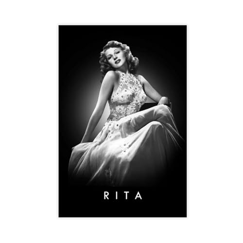 Rita Hayworth Vintage-Poster (3) Leinwand-Poster, Wandkunst, Dekordruck, Bild Gemälde für Wohnzimmer, Schlafzimmer, Dekoration, 40 x 60 cm von XIAGN