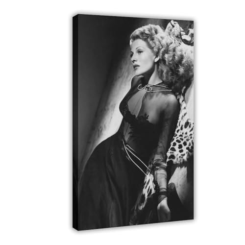Rita Hayworth Vintage-Poster (5) Leinwand-Poster, Schlafzimmerdekoration, Landschaft, Büro, Raumdekoration, Geschenk, 50 x 75 cm von XIAGN