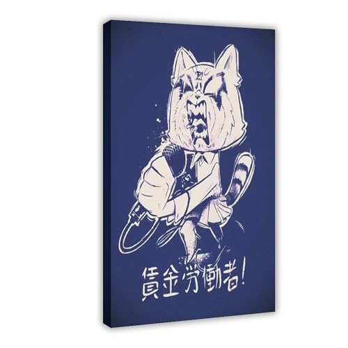 XIAGN Aggretsuko Poster auf Leinwand, Poster, Wandkunst, Dekordruck, Bild Gemälde für Wohnzimmer, Schlafzimmer, Dekoration, 20 x 30 cm XIAGN Aggretsuko Poster auf Leinwand, Poster, Wandkunst, Dekordruck, Bild Gemälde für Wohnzimmer, Schlafzimmer, Dekoration, 20 x 30 cm von XIAGN
