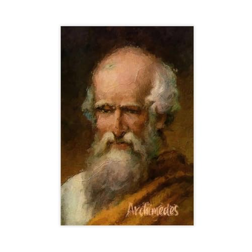XIAGN Archimedes signiertes Poster, Leinwand, Poster, Schlafzimmer, Dekoration, Landschaft, Büro, Raumdekoration, Geschenk, 50 x 75 cm XIAGN Archimedes signiertes Poster, Leinwand, Poster, Schlafzimmer, Dekoration, Landschaft, Büro, Raumdekoration, Geschenk, 50 x 75 cm von XIAGN