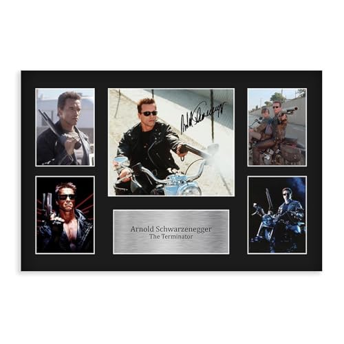 XIAGN Arnold Schwarzenegger Autogramm-Poster, Leinwand-Poster, Wandkunst, Dekordruck, Bild Gemälde für Wohnzimmer, Schlafzimmer, Dekoration, 50 x 75 cm von XIAGN