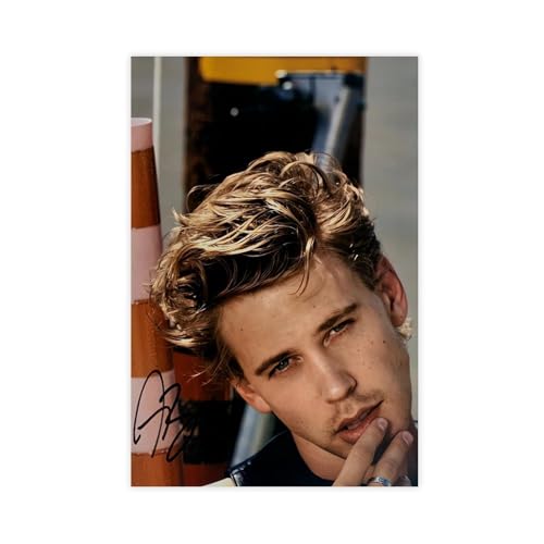 XIAGN Austin Butler Autogramm-Poster, 1 Leinwand-Poster, Wandkunst, Dekordruck, Bild Gemälde für Wohnzimmer, Schlafzimmer, Dekoration, 30 x 45 cm von XIAGN