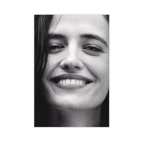 XIAGN Eva Green Poster (1) Leinwandposter Wandkunst Dekor Druck Bild Gemälde für Wohnzimmer Schlafzimmer Dekoration 50 x 75 cm von XIAGN