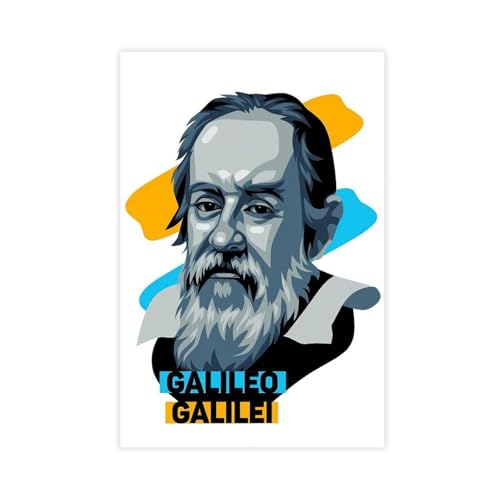 XIAGN Galileo Galilei Kunstposter auf Leinwand Poster Schlafzimmer Dekor Landschaft Büro Zimmer Dekor Geschenk 50 x 75 cm von XIAGN