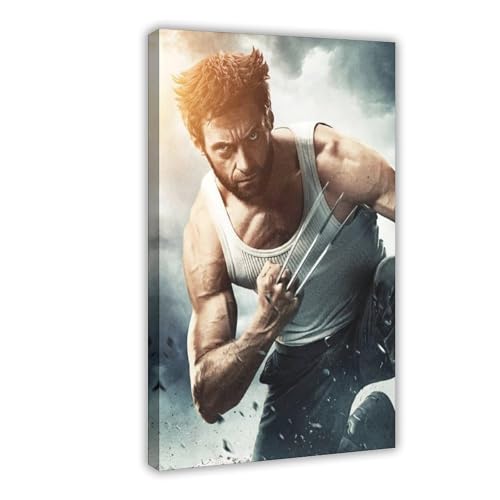 XIAGN Hugh Jackman 2 Leinwandposter Schlafzimmer Dekor Landschaft Büro Zimmer Dekor Geschenk 40 x 60 cm von XIAGN