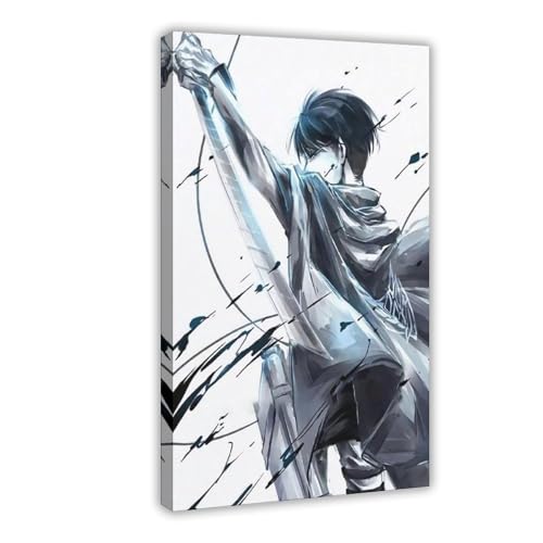XIAGN Levi Ackerman-Poster (2) Leinwand-Poster, Schlafzimmerdekoration, Landschaft, Büro, Raumdekoration, Geschenk, 60 x 90 cm von XIAGN