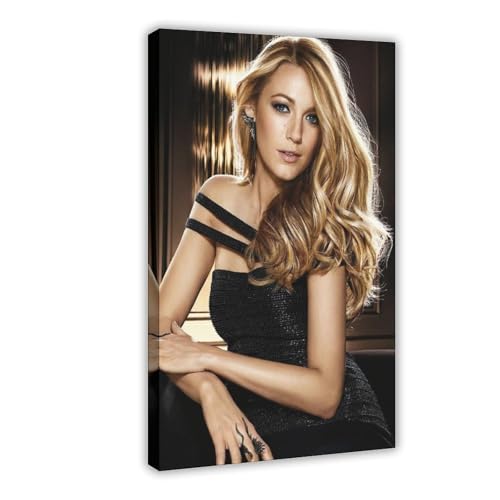 XIAGN Poster "Schauspielerin Blake Lively" (1), Leinwand-Poster, Schlafzimmerdekoration, Landschaft, Büro, Raumdekoration, Geschenk, 40 x 60 cm von XIAGN