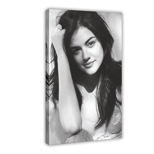 XIAGN Poster "Schauspielerin Lucy Hale" (5) auf Leinwand, Wandkunst, Dekordruck, Bild Gemälde für Wohnzimmer, Schlafzimmer, Dekoration, 40 x 60 cm von XIAGN