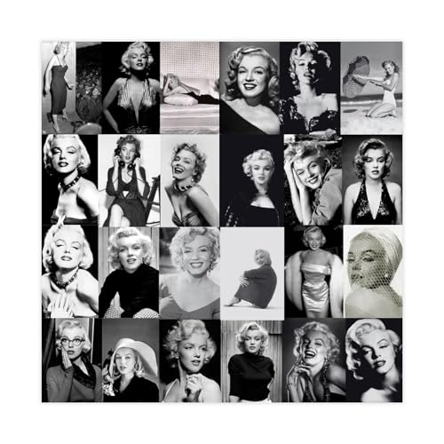 XIAGN Poster "Schauspielerin Marilyn Monroe" (1), Leinwand-Poster, Schlafzimmerdekoration, Landschaft, Büro, Raumdekoration, Geschenk, 40 x 40 cm von XIAGN