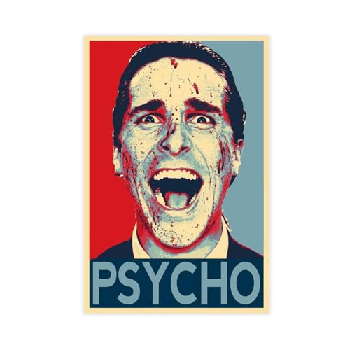 XIAGN Poster mit amerikanischem Psycho, Leinwand-Poster, Schlafzimmerdekoration, Landschaft, Büro, Raumdekoration, Geschenk, 30 x 45 cm XIAGN Poster mit amerikanischem Psycho, Leinwand-Poster, Schlafzimmerdekoration, Landschaft, Büro, Raumdekoration, Geschenk, 30 x 45 cm von XIAGN