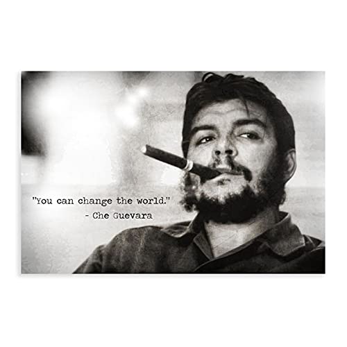 Che Guevara Celebrity Quotes Retro Dekoration 4 Leinwand Poster Schlafzimmer Dekor Sport Landschaft Büro Zimmer Dekor Geschenk Ungerahmt: 30 x 45 cm von XIANGJIAO