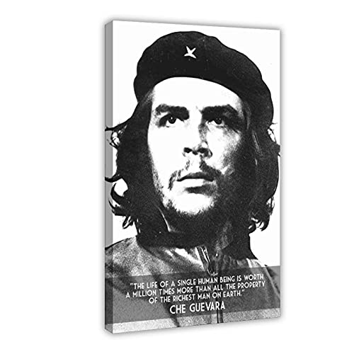 Che Guevara Celebrity Zitate Retro Dekoration 8 Leinwandposter Wandkunst Dekor Druck Bild Gemälde für Wohnzimmer Schlafzimmer Dekoration Rahmen: 30 x 45 cm von XIANGJIAO