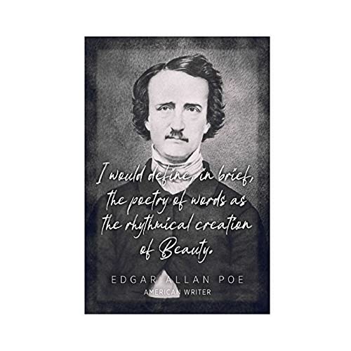 Edgar Allan Poe Celebrity Quotes Retro Art 2 Leinwand-Poster, Schlafzimmer, Dekoration, Sport, Landschaft, Büro, Raumdekoration, Geschenk, 30 x 45 cm von XIANGJIAO