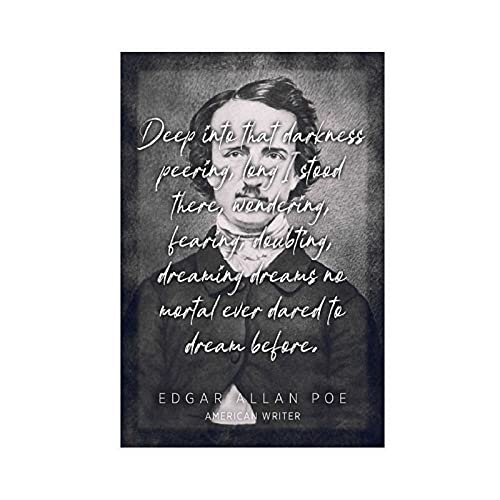 Edgar Allan Poe Celebrity Zitate Retro Art 3 Leinwand Poster Wandkunst Dekor Druck Bild Gemälde für Wohnzimmer Schlafzimmer Dekoration ungerahmt: 30 x 45 cm von XIANGJIAO