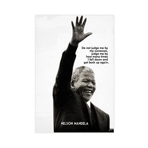 Nelson Mandela Celebrity Zitate Retro Dekoration 3 Leinwandposter Wandkunst Dekor Bild Gemälde für Wohnzimmer Schlafzimmer Dekoration Unframe:30 x 45 cm von XIANGJIAO