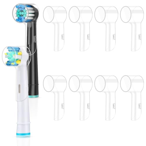 10 Stück Zahnbürsten Abdeckungen Kompatibel mit Oral B, Elektrische Zahnbürstenköpfe Zahnbürstenabdeckung, Staubschutz Zahnbürsten schutzkappe für Auf Reisen und zu Hause von XIANGLONGY