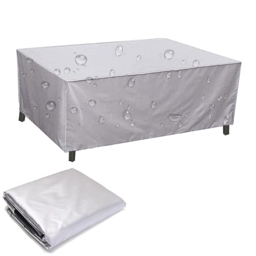 Abdeckung Gartenmöbel 200x200x120cm Silber Wasserdichtes Schutzhülle Gartentischabdeckung Möbelsets Wasserdichtes 420 Oxford-Gewebe Staubdicht Winddicht UV-Beständiges Abdeckung Gartenmöbel 200x200x120cm Silber Wasserdichtes Schutzhülle Gartentischabdeckung Möbelsets Wasserdichtes 420 Oxford-Gewebe Staubdicht Winddicht UV-Beständiges von XIANGPEIFBH
