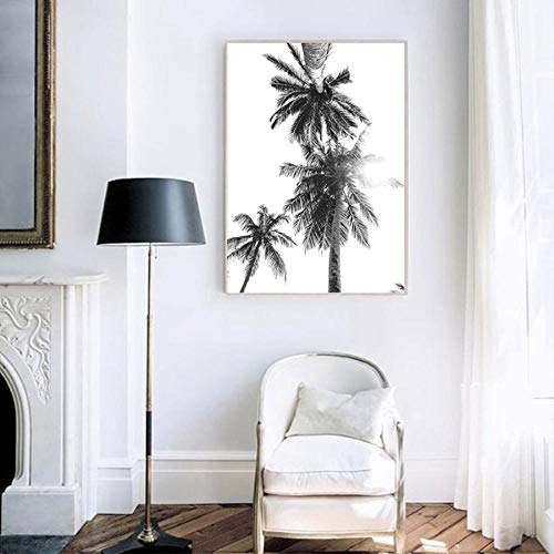 XIANGPEIFBH Wandkunst Bild Nordische Tropische Palme Leinwand Malerei Schwarz Weiß Strand Poster Druck Landschaft Für Wohnzimmer Wohnkultur 60x90cm Ungerahmt XIANGPEIFBH Wandkunst Bild Nordische Tropische Palme Leinwand Malerei Schwarz Weiß Strand Poster Druck Landschaft Für Wohnzimmer Wohnkultur 60x90cm Ungerahmt von XIANGPEIFBH