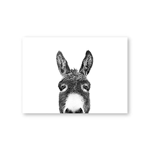 XIANGPEIFBH Leinwand Malerei Druck Wandkunst Peekaboo Tiergesicht Esel Bilder Nordic Style Poster Nachttisch Hintergrund Wohnkultur 60x80 cm / 23,6 "x 31,5" Mit Rahmen XIANGPEIFBH Leinwand Malerei Druck Wandkunst Peekaboo Tiergesicht Esel Bilder Nordic Style Poster Nachttisch Hintergrund Wohnkultur 60x80 cm / 23,6 "x 31,5" Mit Rahmen von XIANGPEIFBH