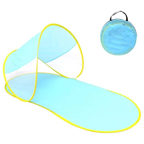 Strandmuschel Pop Up, Popup Strandmuschel, Faltbar Strand Muschel Baby, Windschutz Strandzelt, Automatisches Zelt, Baby Strandmuscheln Kleines Packmaß (Blue, A) von XIANUOJI