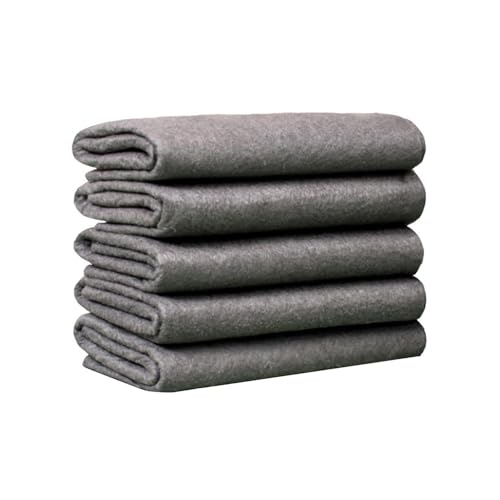 XIANUOJI 5 Stück Thickened Cleaning Cloth, Verdicktes Magisches Reinigungstücher, Mikrofasertücher Wiederverwendbare Fenstertuch Streifenfrei, Reinigungstuch für Autos Küche Glas (A, 11.8 * 2.95in) von XIANUOJI
