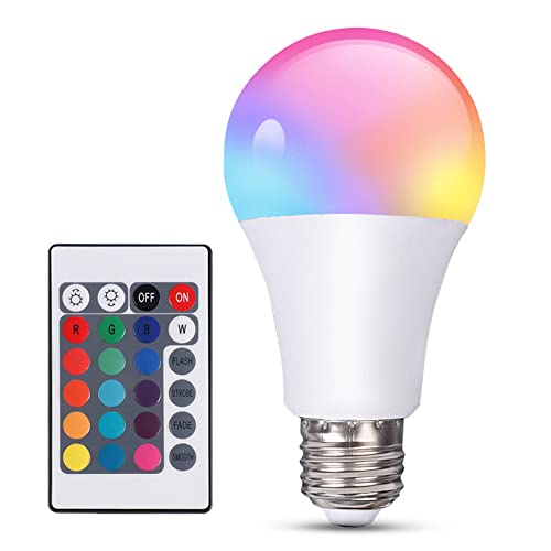 E27 dimmbare LED Lampe mit Fernbedienung, RGB Spot umweltfreundliche Energieeinsparung for Zuhause, Schlafzimmer, Wohnzimmer von XIANXIAN