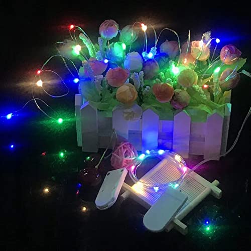LED Lichterkette, 2m Micro LEDs Mini Lichterketten Kupferdraht Batteriebetrieb, 20LED Lichterkette Draht Innen for Party Weihnachten Weihnachtsbaum Halloween Hochzeit Deko von XIANXIAN