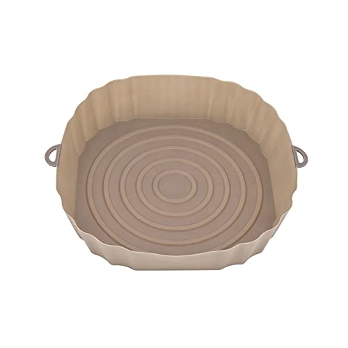 XIANXIAN Air Fryer Silicone Pot, Wiederverwendbar Air Fryer Silikon Topf, Antihaft Air Fryer Basket Silicone, Heißluftfritteusen Ofenzubehör Rundes Tablett, zum Backofen, mikrowelle Kuchenbackform XIANXIAN Air Fryer Silicone Pot, Wiederverwendbar Air Fryer Silikon Topf, Antihaft Air Fryer Basket Silicone, Heißluftfritteusen Ofenzubehör Rundes Tablett, zum Backofen, mikrowelle Kuchenbackform von Pulais